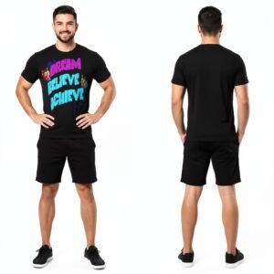 Trendynovo men's 100% cotton drop shoulder T-shirt