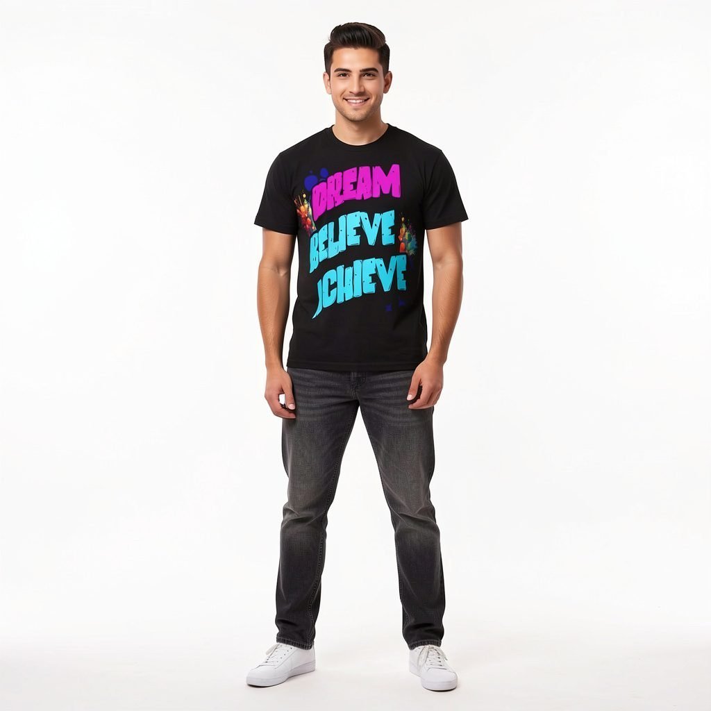 Trendynovo men's 100% cotton drop shoulder T-shirt