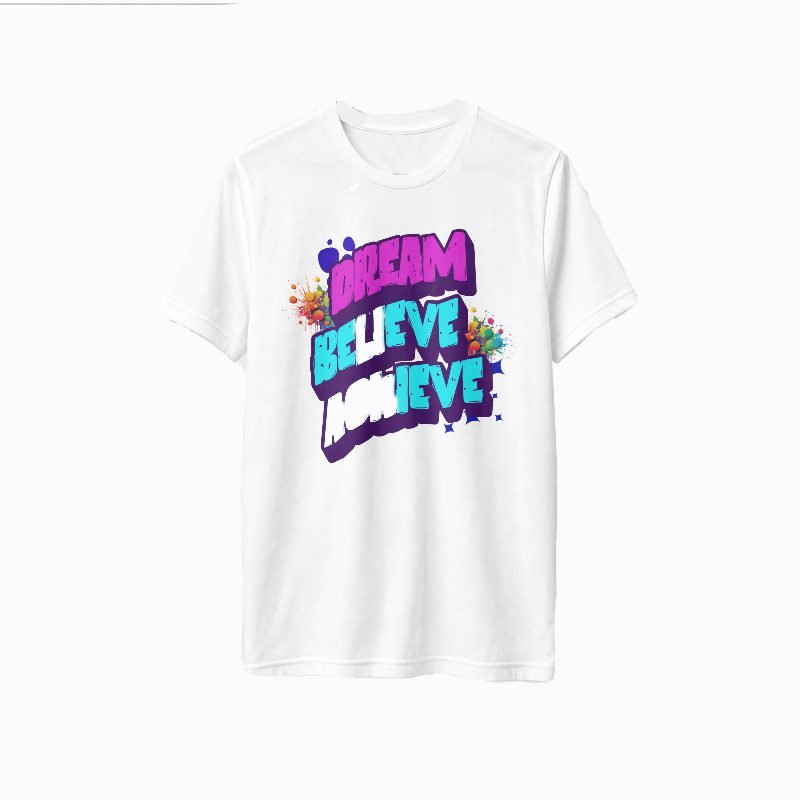 Trendynovo Motivational Quote Printed Regular Fit T-Shirt | 100% Cotton Sinker Round  Neck Tee