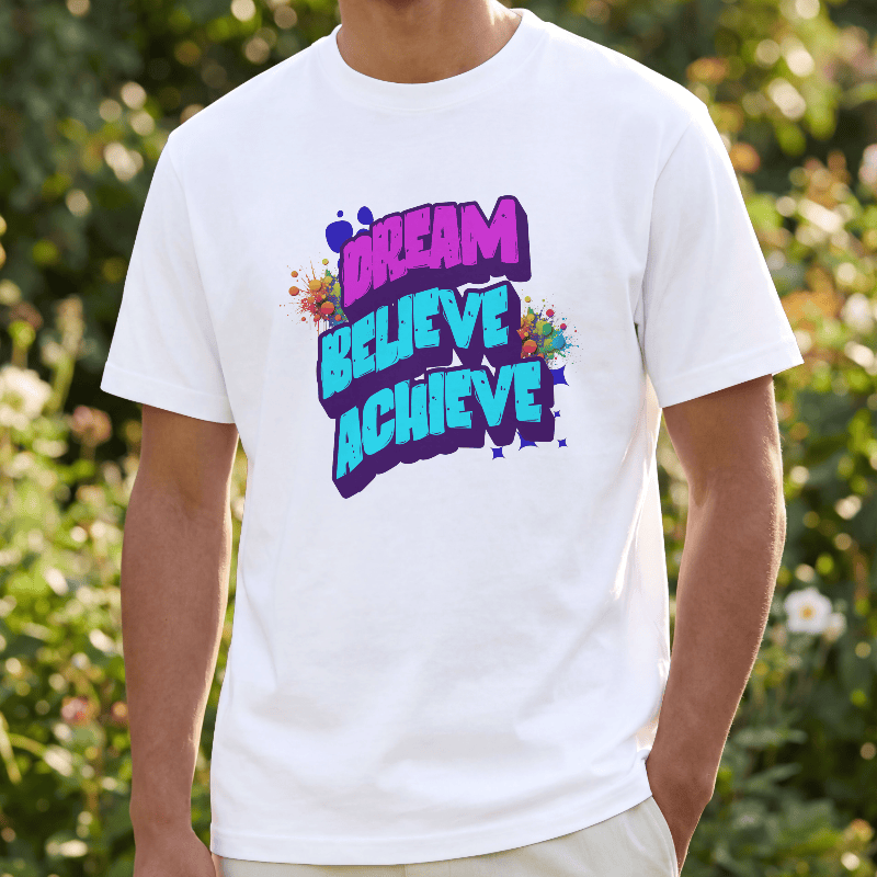 Trendynovo Motivational Quote Printed Regular Fit T-Shirt | 100% Cotton Sinker Round  Neck Tee