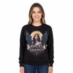 Trendynovo women’s premium printed cotton fleece sweatshirt