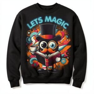 Men’s Let’s Magic Begin Printed Sweatshirt by Trendynovo