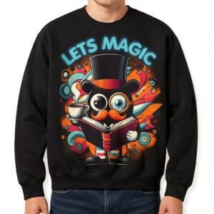 Men’s Let’s Magic Begin Printed Sweatshirt by Trendynovo