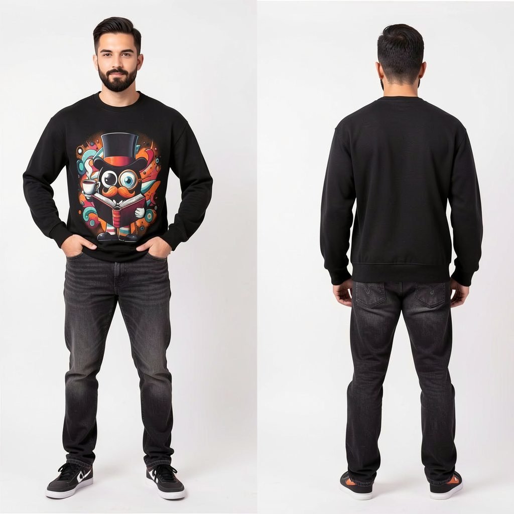 Men’s Let’s Magic Begin Printed Sweatshirt by Trendynovo