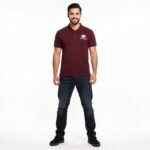 Men’s Trendynovo Logo Printed Polo T-Shirt in Premium Cotton