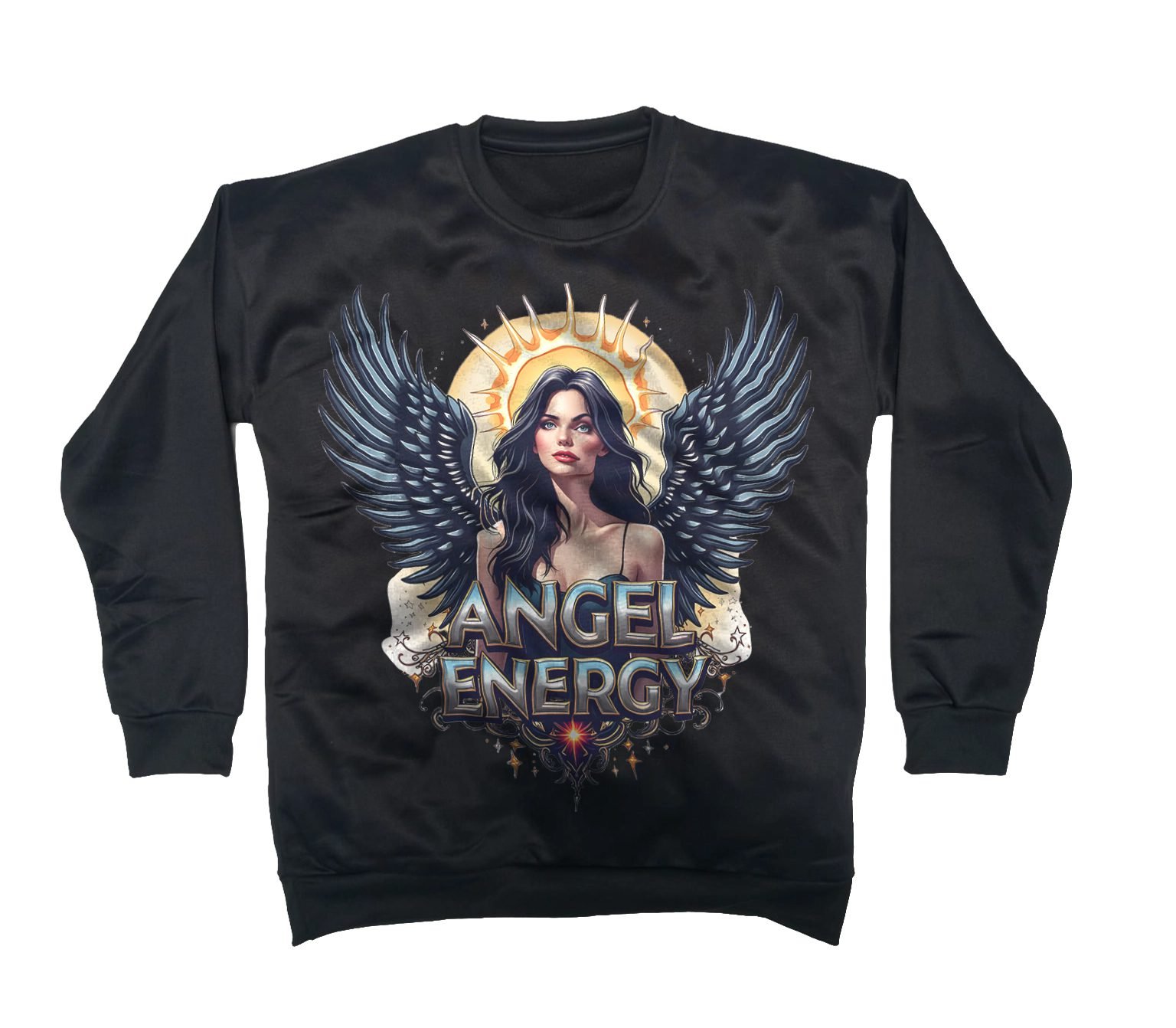 Trendynovo women’s premium printed cotton fleece sweatshirt